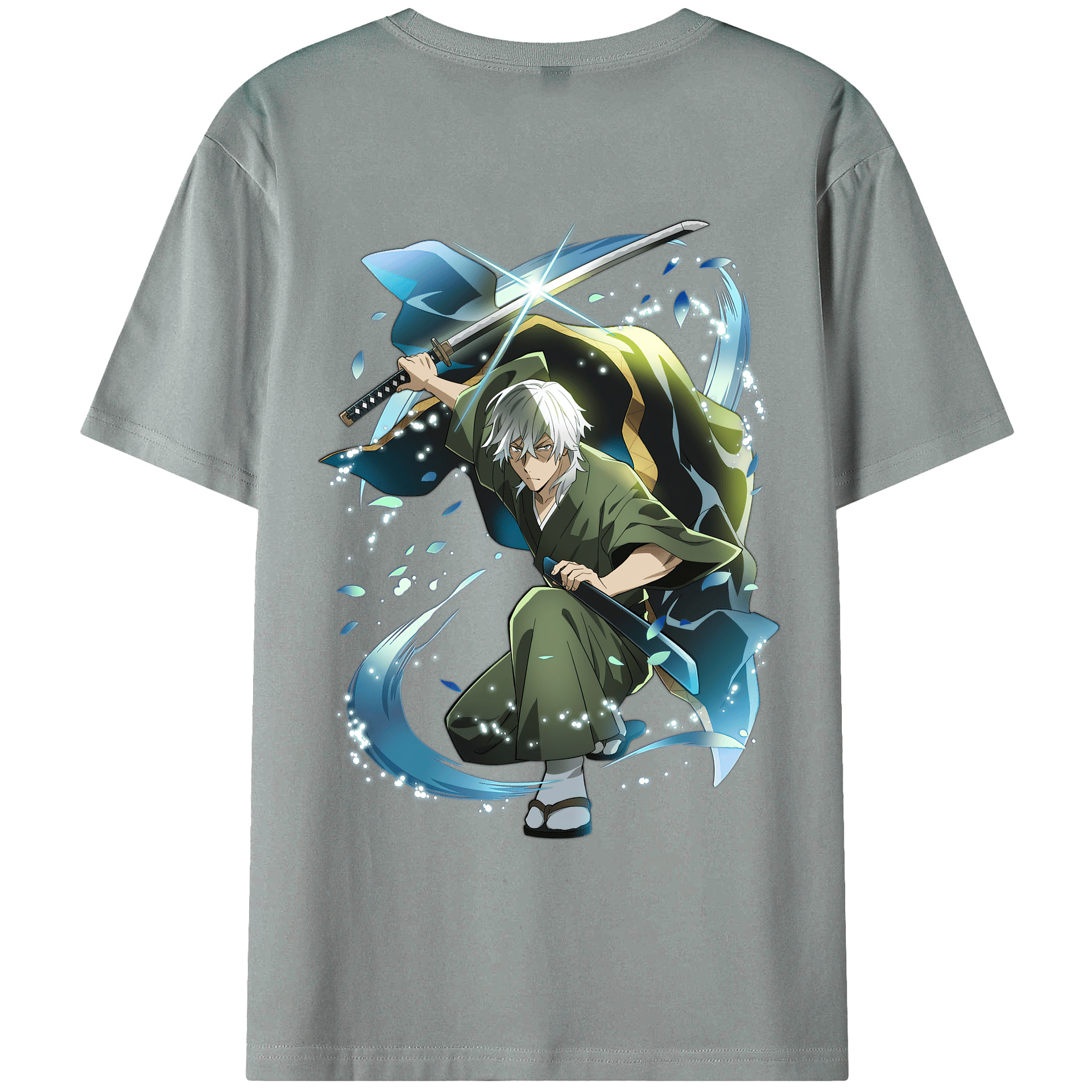 （画像用） 文豪ストレイドッグス Bungo Stray Dogs 綿100％ メンズ半袖Tシャツ（バックプリント） 通気性